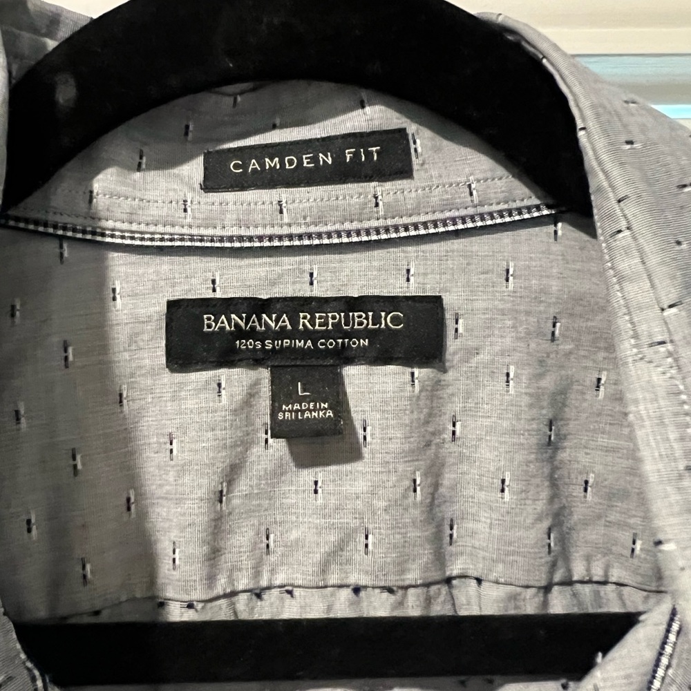 Banana Republic Camden Fit 120s Supima Cotton Size L